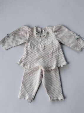 ✨ Vintage Baby Beau & Belle Lace Two-Piece Set ✨